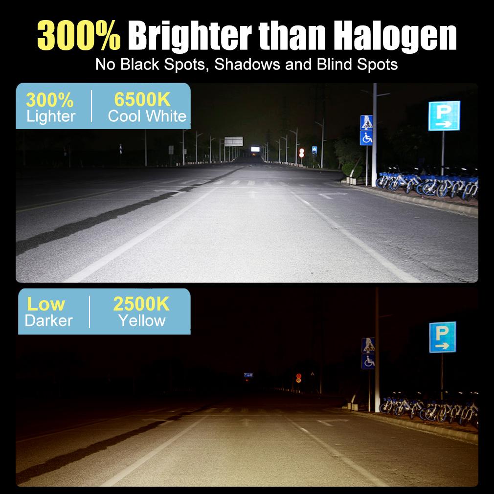 2 шт. H8 H11 светодиодные лампы для фар 9005 HB3 9006 HB4 9012 Hir2 автомобильные светодиодные фары 6500K белые супер яркие 12000LM 60 Вт 12 В противотуманные фары лампы