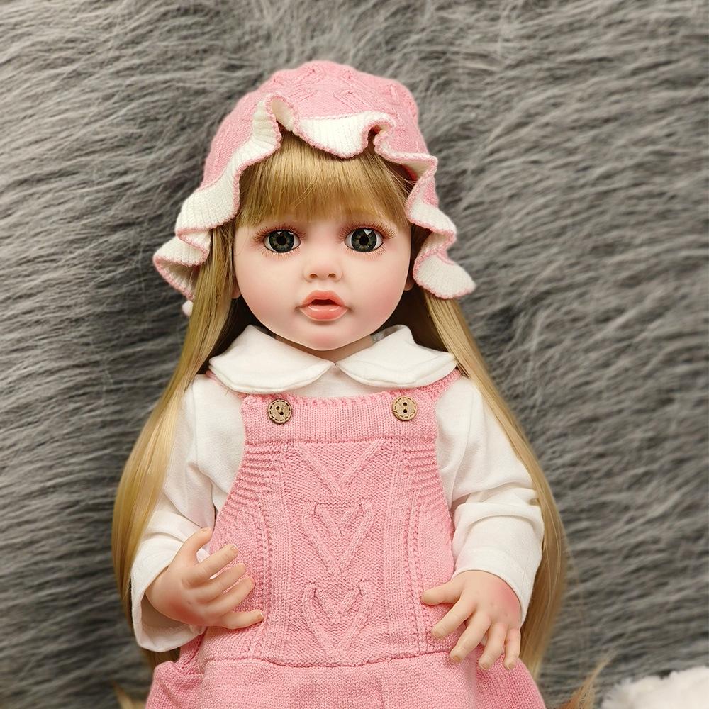 Popular 55cm Reborn Baby Doll Girl Betty Full Silicone Vinyl Body Newborn Doll Can Bath Beautiful Princess Toddler Doll Baby Toy for Kid Birthday Gift