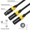Plug and Play Female to Dual Male Noiseless XLR Audio Y Adapter Cable  Speaker Connection