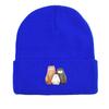 Cartoon Bear Family Print Knitted Cap Beanie, Cute Animal Skull Cap Warm Elastic Headwear Headwear Knit Hat Beanie