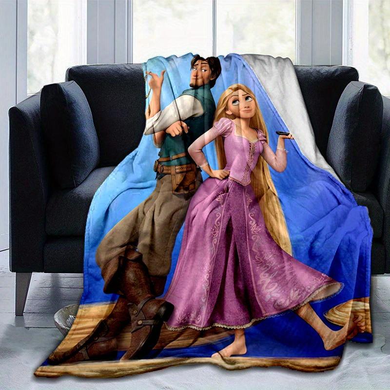 1 шт., Рапунцель и Флинн Райдер из мультфильма «Запутанная история», Плед для дома, Покрывало на диван, Плед для улицы, Подарок друзьям, Фланелевый плед, Подходит для