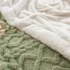 Fleece Plaid Blanket Thick Wool Blankets Duvet Cover Double Sided Sofa Bed Cover Soft Warm Winter Throw Bedspread Blanket Bedding