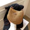 Ladies Fashion Summer Straw Crossbody Bag Women Beach Holiday Shopping Woven Shoulder Handbag Messenger Purses For Women Bags