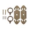 2Pcs Vintage Drawer Pulls Sturdy Durable Rustproof Brass Vintage Style Wide Application Antique