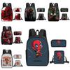 Student Deadpool 3pcs School Bag Backpack Lunch Bags Pencil Case Kids Gifts