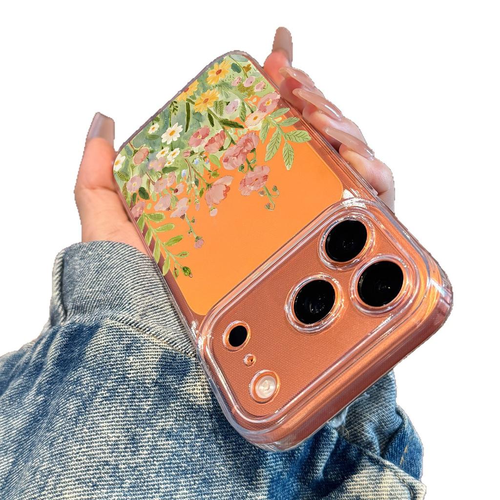 Сад Цветочного Моря подходит для чехла на мобильный телефон Apple 17 iphone16promax мультяшный 15plus новый 14 всесторонний.