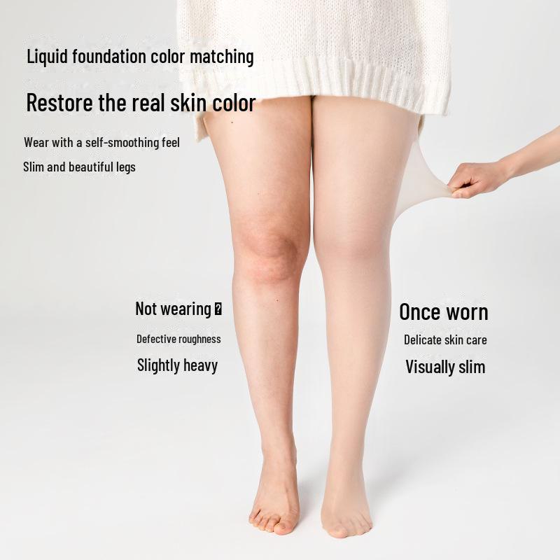 Женские ультраэластичные летние чулки больших размеров - прочные, устойчивые к зацепкам, телесного цвета