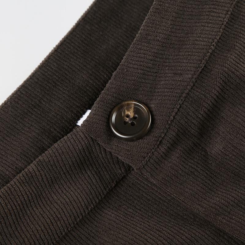 Женские ретро вельветовые базовые микро брюки осень и зима новые повседневные однотонные свободные прямые широкие брюки