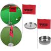Stainless Steel Golf Green Hole Cup Flag Stick Durable for Putter Accessories