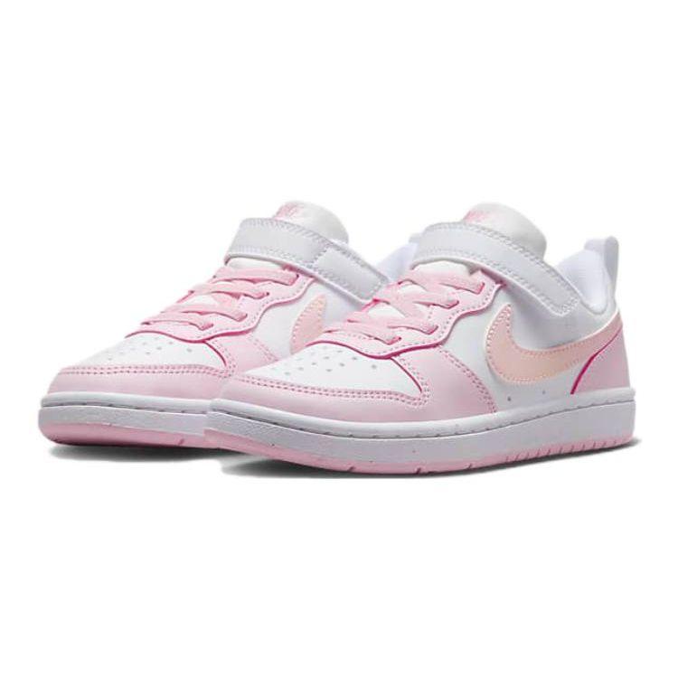 Nike Белые детские кроссовки Court Borough Low Recraft PS Pink Foam DV5457-105