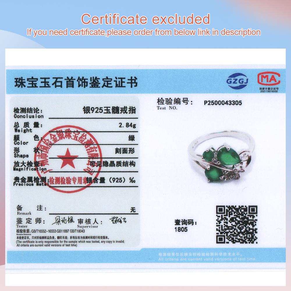 Butterfly Design Silver Jewelry Set with Natural Green Agate Gemstones Earrings And Ring for Women