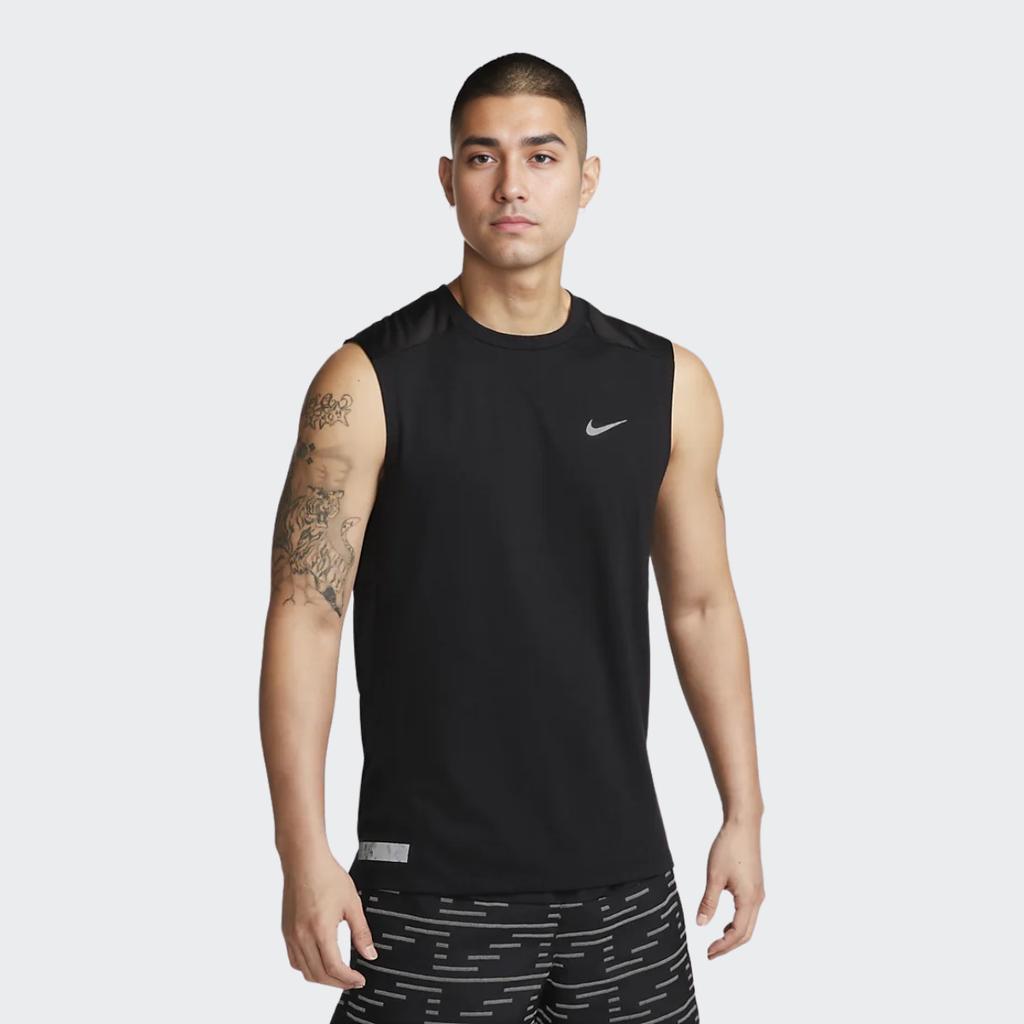 Nike Dri-FIT Run Division Rise 365 Тренировочный жилет для бега без рукавов Мужские топы Черный DX0852-010