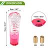 HOPESPANNER Diamond 2 Tone Cristal Shift Knob Gear Shifter Knob Acrylic Stick Shifter Lever
