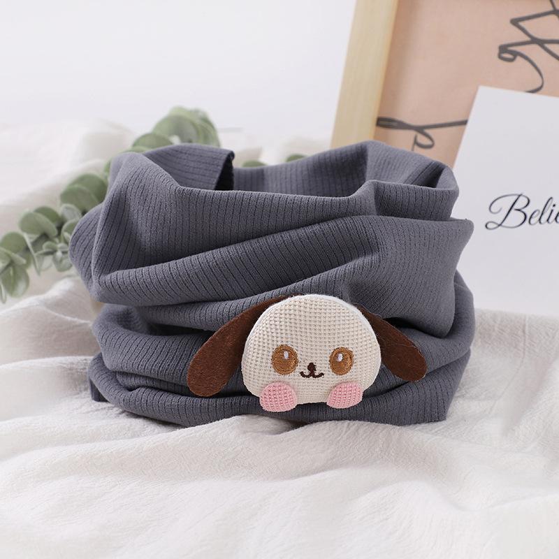 Приятный для кожи осенне-зимний универсальный утолщенный детский плюшевый шейный платок для школьников детский шарф