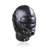 BDSM Sex Mask Adult Toys Fetish Sex Toys Slave Headgearleather Mouth Ball PU Leather