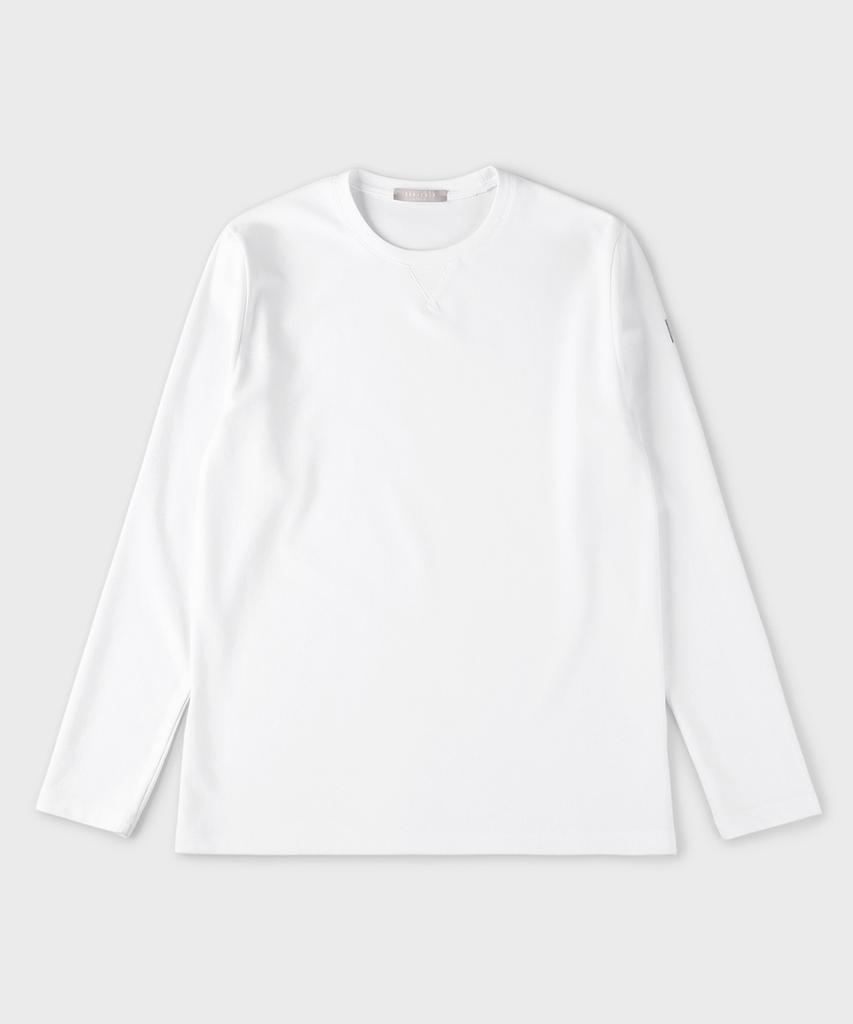 PANICALE White Cotton Spandex Logo T-Shirt