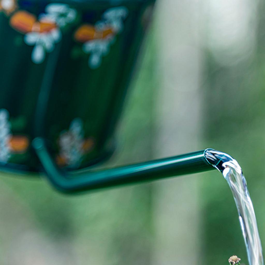 Лейка 1,3 л из нержавеющей стали с длинным носиком для комнатных и садовых растений