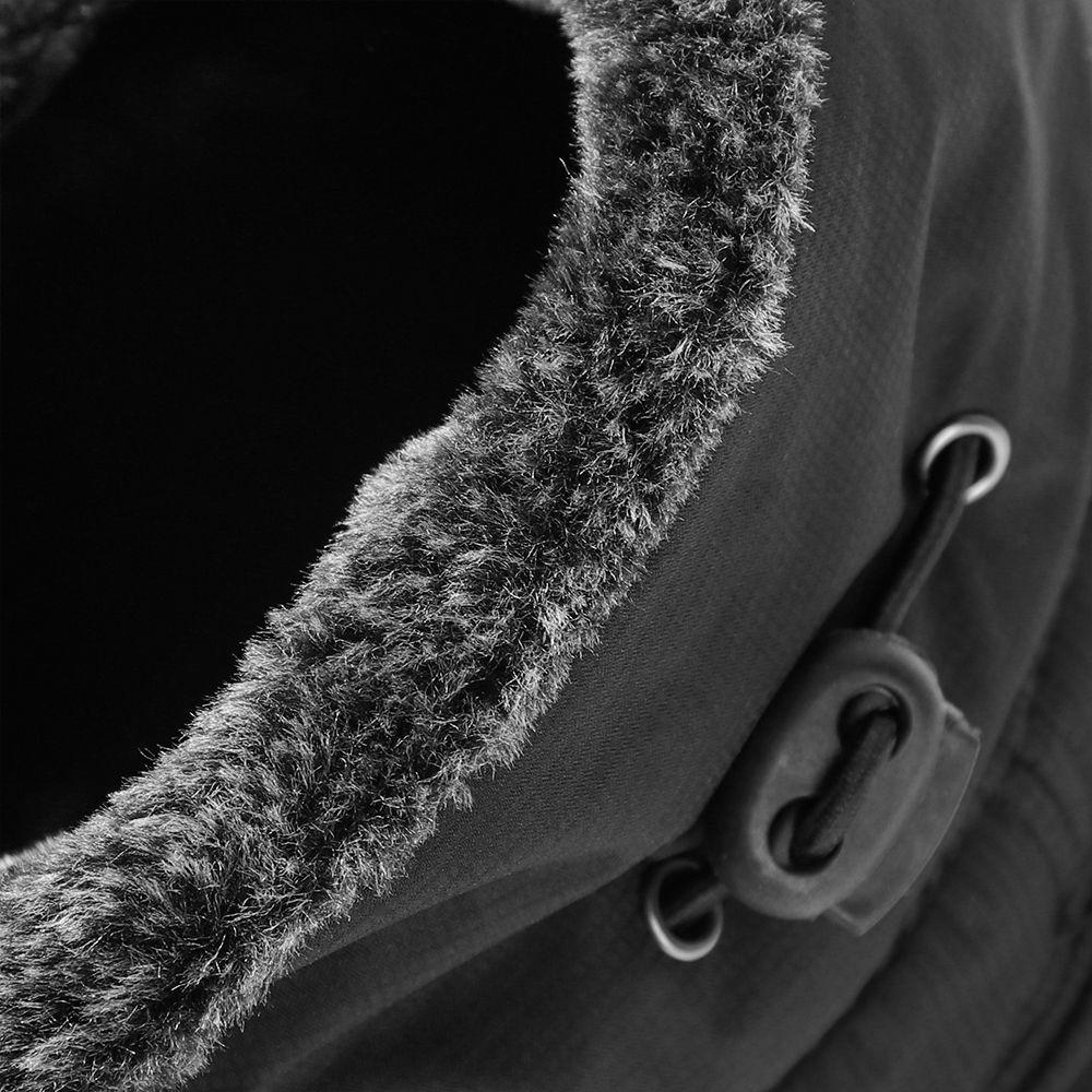 Windproof Winter Men Bomber Hat Cotton Plush Fur Earflap Hat Warm Earflaps Caps