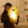 30/50cm Creative Light Up LED Teddy Bear Stuffed Animals Plush Toy Colorful Glowing Teddy Bear Christmas Gift for Kids Pillow Toy