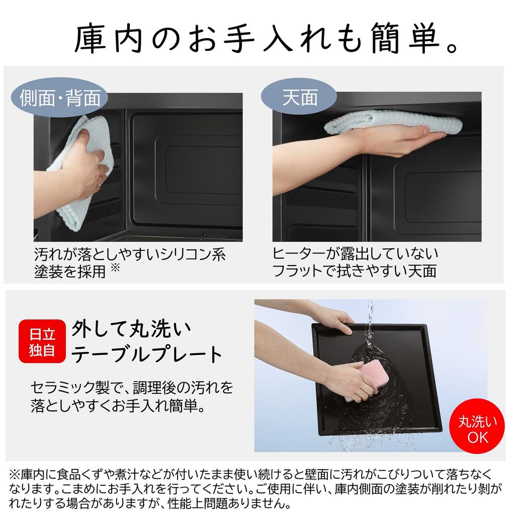 Микроволновая печь Hitachi 22 л W белая плоская внутренняя духовка Микроволновая печь New Life Living Alone 1 год гарантии MRO-HE4C 250℃ 1-уровневая