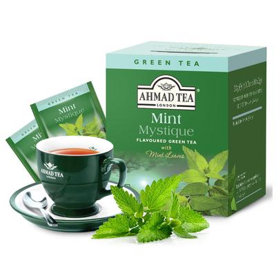 Чай AHMAD TEA Зеленый чай со вкусом мяты, ароматизированный чай, 10 пакетиков