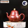 180 мл антикварные чайники из фиолетовой глины Исин, художественный чайник ручной работы, чайник из сырой руды Dahongpao, глиняный чайник с ситечком, чайный сервиз Zisha, принадлежности