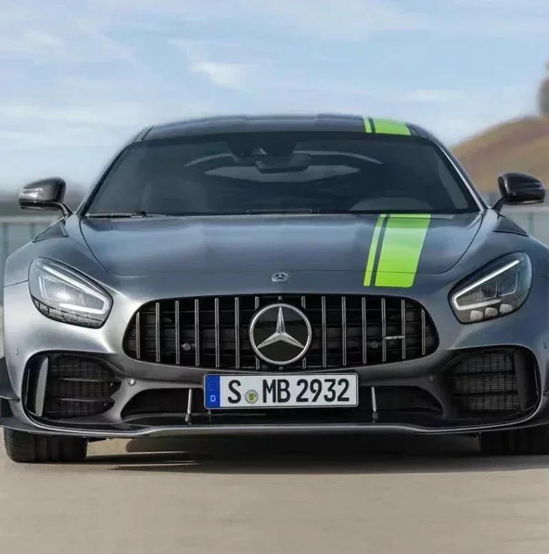 BSJH8 Наклейка значка AMG W176 W210 W205 W212 W202 W213 GLA/GLC/CLS/GLK класс аксессуары Amg Mercedes-Benz передняя решетка.