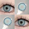 MillCreek Color Contact Lens 2pcs Yearly Madrid Series Blue/Green/Purple Dia:14.5MM Myopia Prescription Contact Lenses Soft Lens