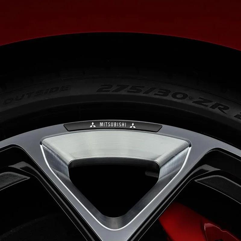 Алюминиевая Наклейка Значок Декорация На Диски Колес Для Mitsubishi Ralliart Lancer Outlander Pajero ASX Galant