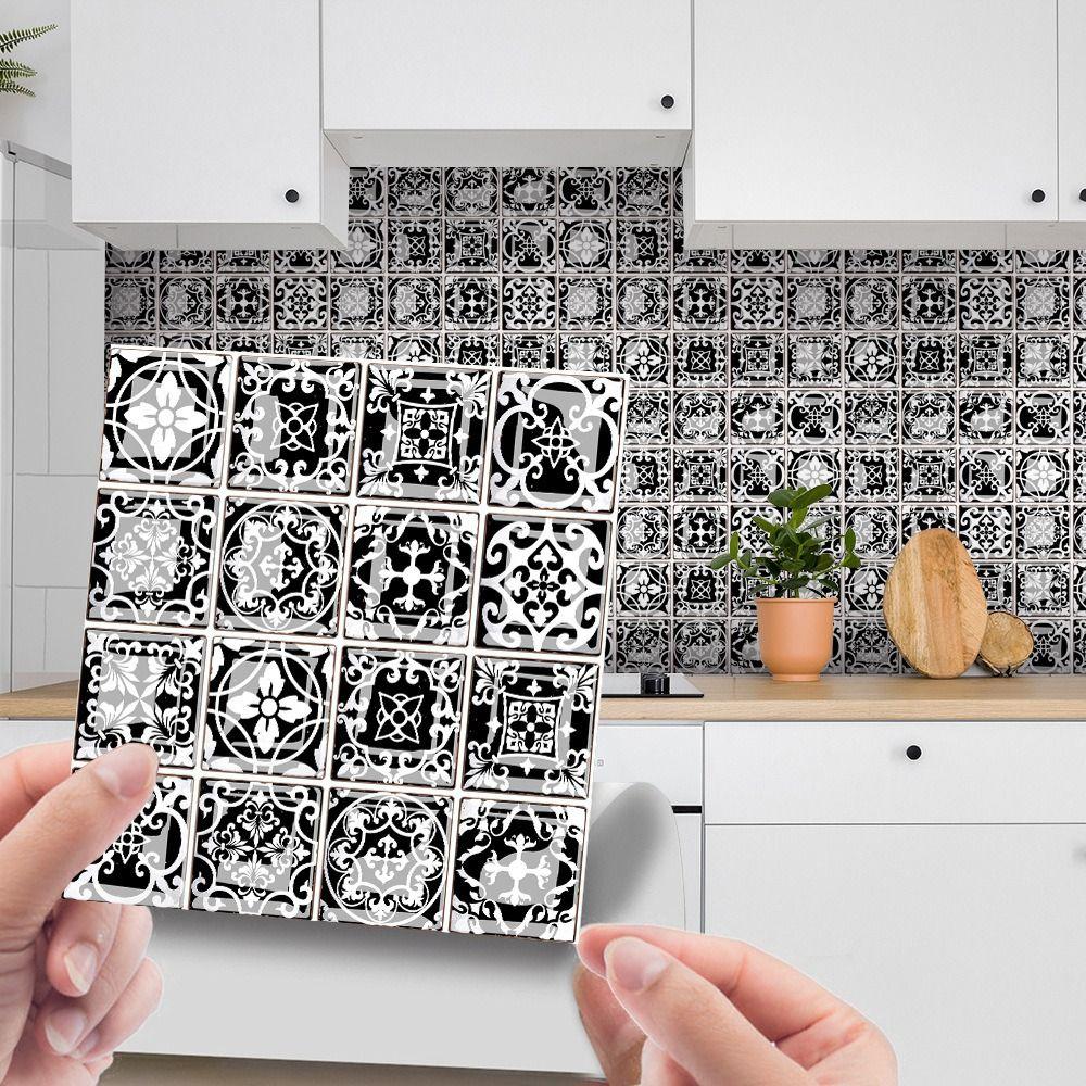 10 шт. ПВХ мозаичные плитки настенные наклейки 10x10 см кирпичные плитки наклейки спальня