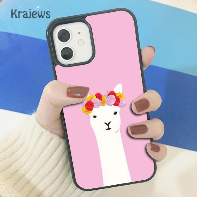 Cute Llama Alpaca Animals Cartoon Soft Phone Case Cover For IPhone 18 17 Air 16 15 14 plus 11 12 13 pro max coque Fundas