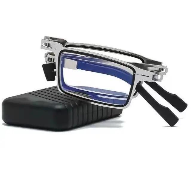 Портативные складные очки для чтения для мужчин с защитой от синего света, очки для дальнозоркости с диоптриями