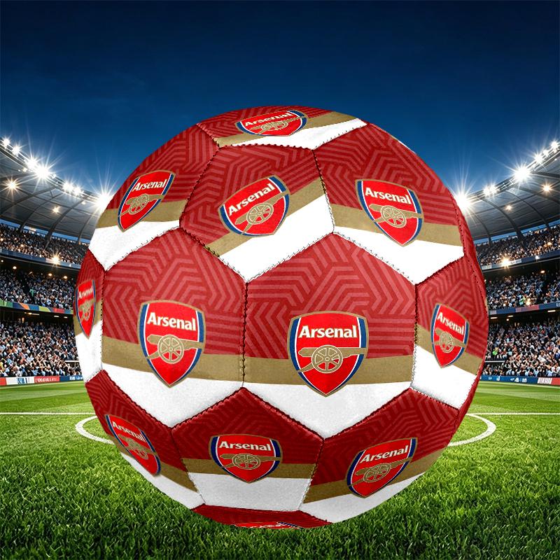 Arsenal F.C Print Size 5 Soccer Ball, PU Wear Resistant Football for Match Training and Daily Practice, Birthday Gift for Soccer Fans