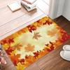 Maple Leaf Design Door Mat Non-Slip Doormat Washable Rug For Living Room Bedroom Kitchen Office Waterproof Carpet