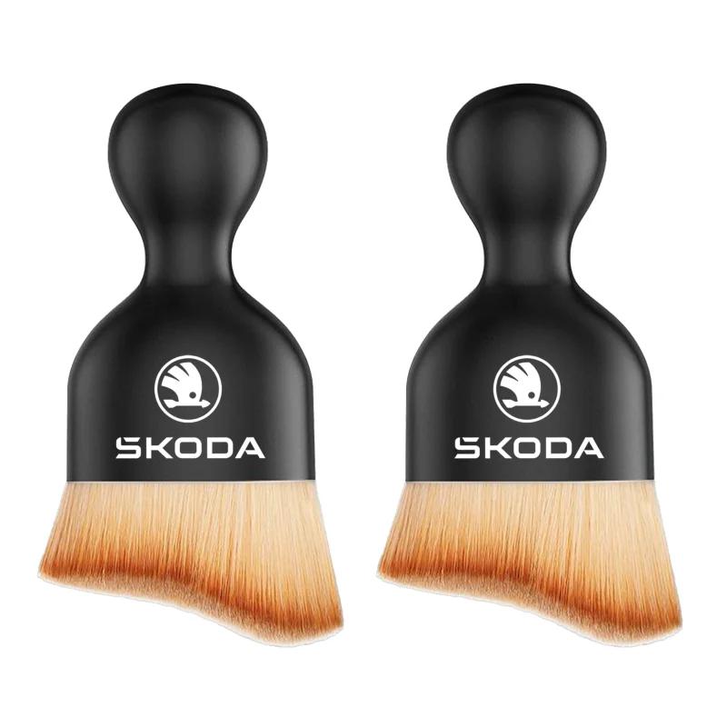 Car Nano Cleaning Brush Interior Accessories Anti Dirty Detail Dashboard Tool for Skoda Octavia A5 RS Fabia Superb