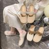 Half Slippers Women Wear 2024 New Summer Flat Bottom Bag Head Pregnant Women Non-slip Lazy Half Tray Evening Cool Slippers Women