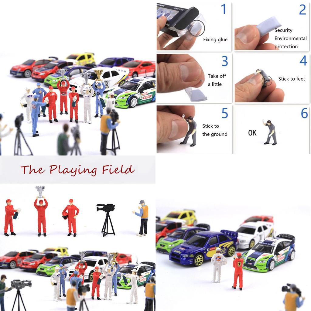 Медаль гонки 164 Игровое поле Набор моделей-сценариев с двумя фигурками для Matchbox Tomy из высококачественного полимерного материала