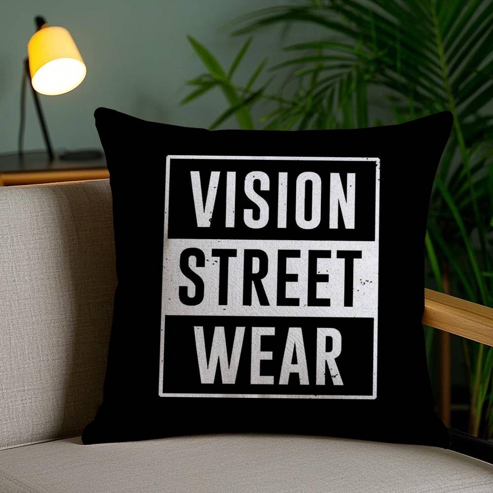V-Vision S-Street W-WearS Наволочка Офисный Диван Стул в Общежитии Спинка Короткий Плюш Двусторонний Принт Домашняя Наволочка для Подушки