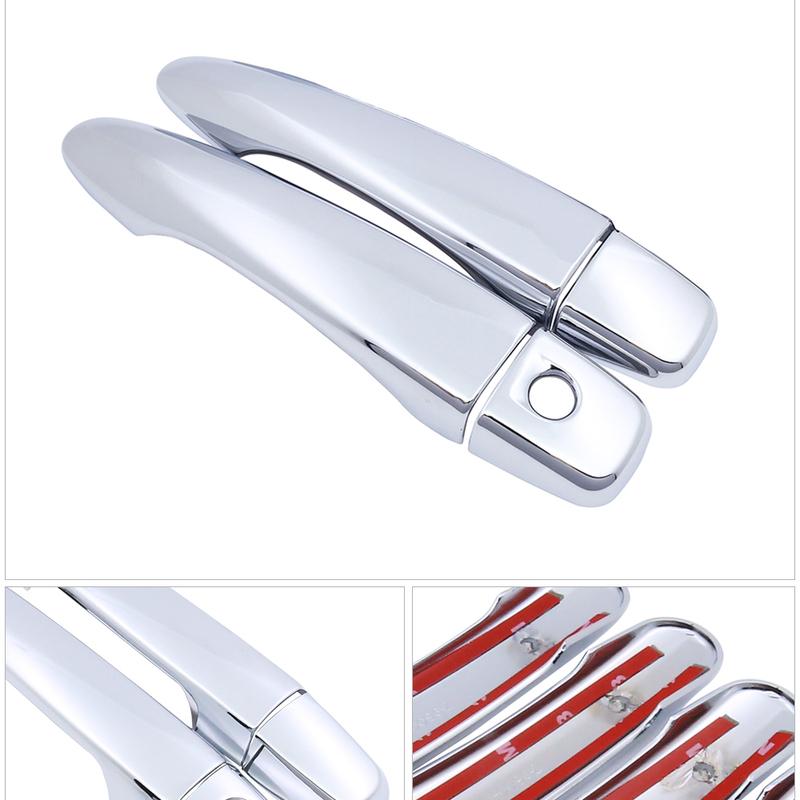 for Nissan Micra K14 2017~ Luxurious Chrome Exterior Door Handle Cover Car Accessories Stickers Trim Set of 2Door 2018