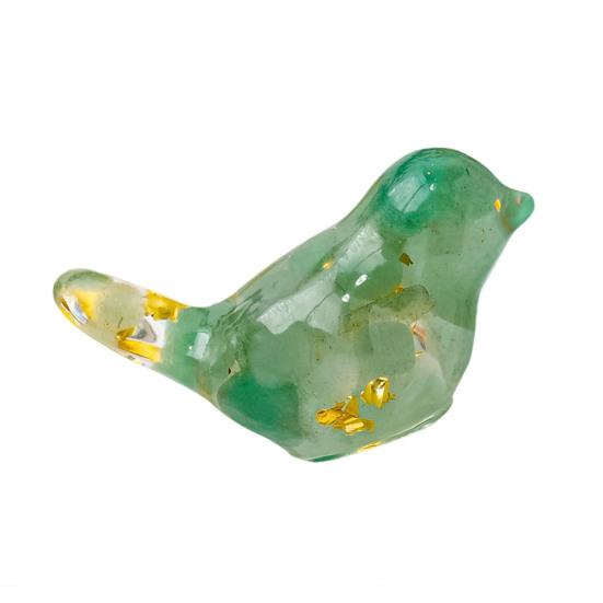 Натуральный камень красочная фигурка птицы позитивная целебная энергия ручная работа искусственный кристалл мини-статуэтка птицы украшение для домашнего офиса настольный орнамент