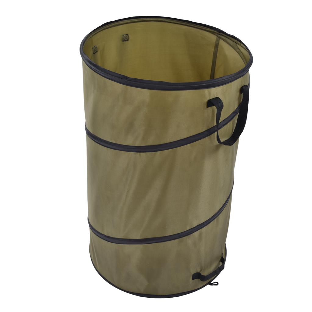 113L Collapsible Trash Can 30 Gallon Recycling Large Leaf Garbage Bag with Handles for Garden Home