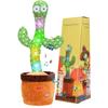 Emoin Dancing Cactus Cactus Mimicking Plush Cactus Talking Cactus Toy for New Christmas For English Adjustable Battery Christmas Decoration Toy,