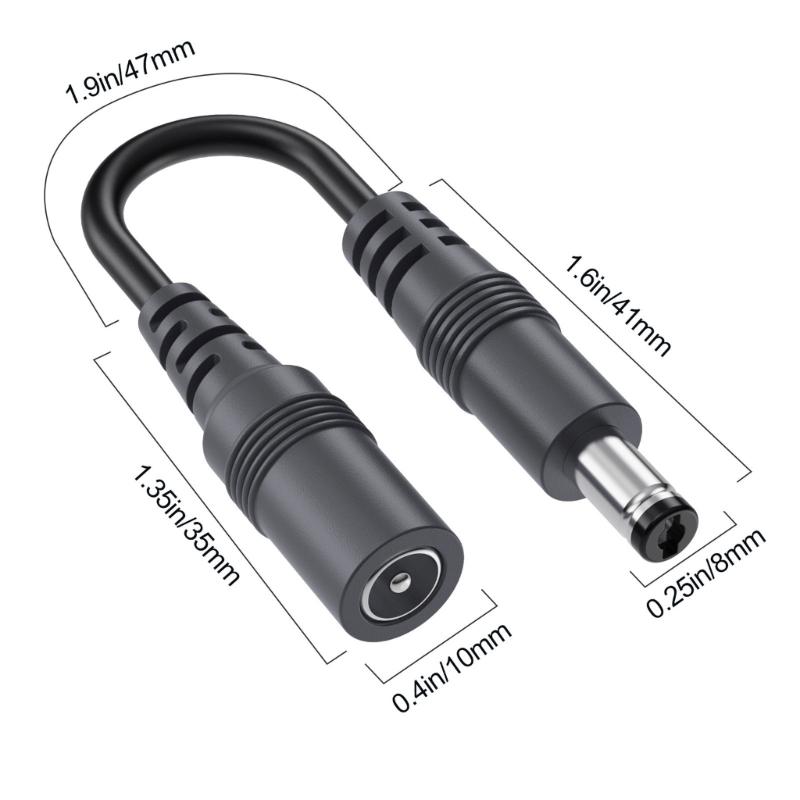 2/4/6/8/10pcs 22AWG DC5.5x2.1mm Power Extension Cord Male to Female Power Extension Cable for LED Strips Cameras