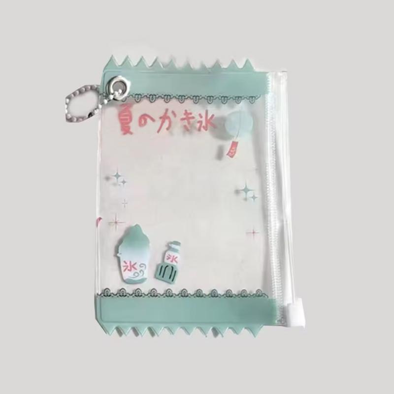 1PC Transparent Candy Bag INS Photocard Holder Idol Photo Card Protective Cover Badge Holder Korean Card Holder Funny