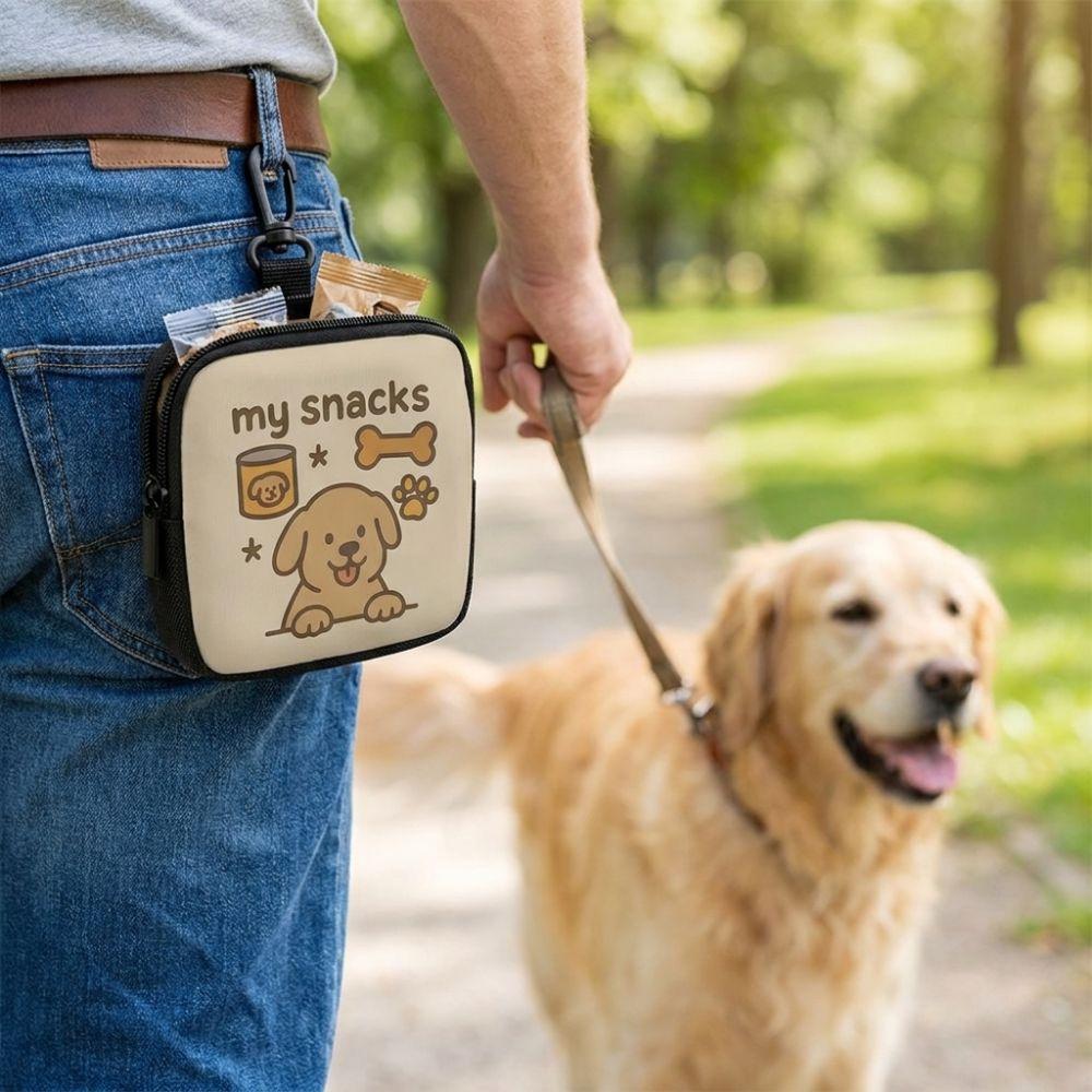 Transparent Window Dog Training Bag Portable Pet Snack Bag Dog Treat Pouch  Puppy Training