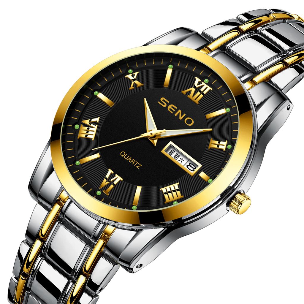 Automatic Movement Watch Men's Watch High-end Calendar Luminous Waterproof Ultra-thin Steel Strap Watch