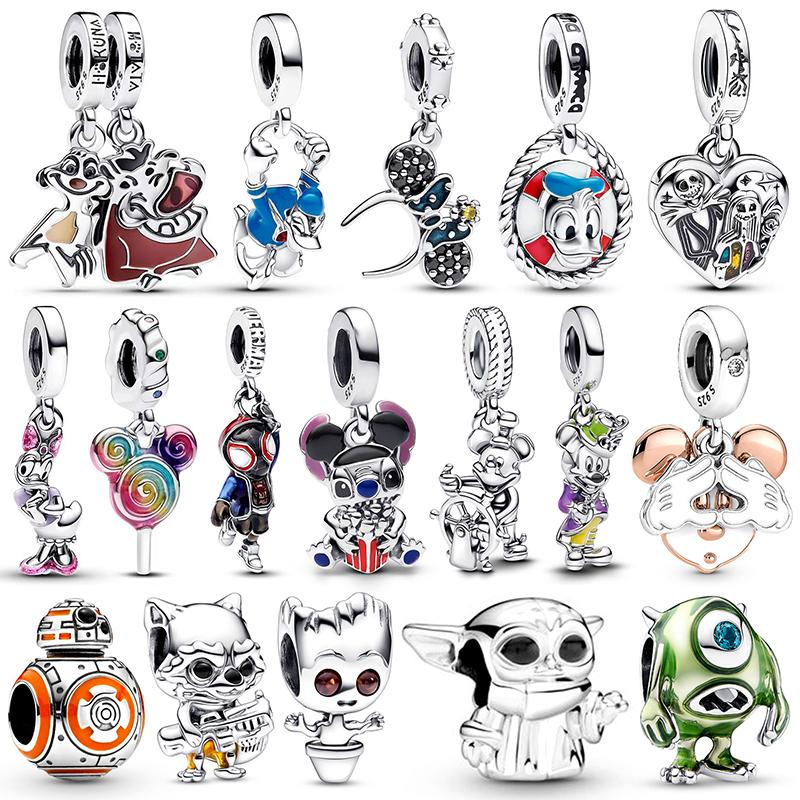 Copper New Donald Duck Pendants Charm Beads Fits Original Bracelet Bangle Necklace For Women Luxury Diy Jewelry Gifts