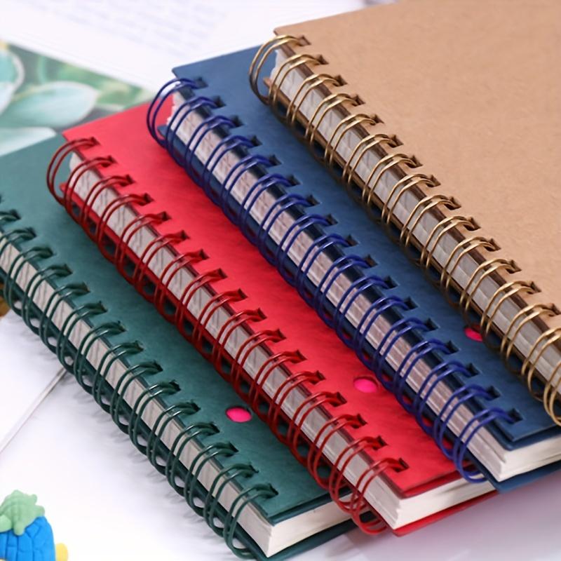 1 блокнот с цветными стикерами, спиральный блокнот для школьников, прозрачный блокнот с индексными наклейками, блокнот с отрывными листами и шариковой ручкой