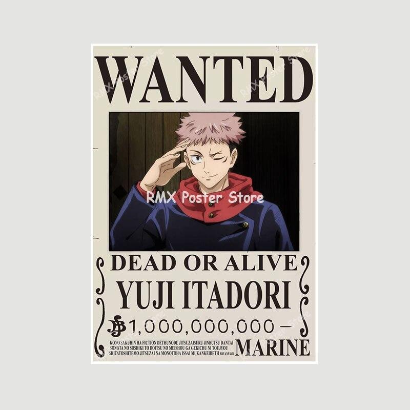 Белые бумажные постеры Jujutsu Kaisen, японские классические аниме-принты, украшение для дома, настенные наклейки, декор для гостиной, бара