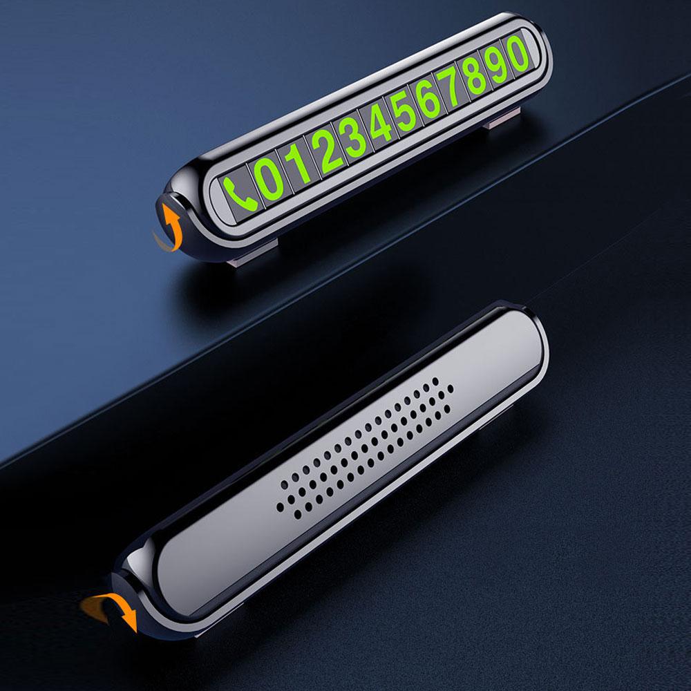 Скрытая карта временной парковки автомобиля, наклейка с номером телефона автомобиля, светящаяся табличка, декор интерьера, автомобильные аксессуары